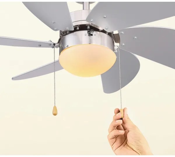 Globo 03801 - Ventilator de tavan RIVALDO 1xE14/60W/230V