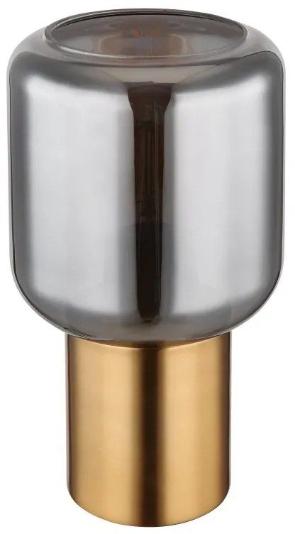 Veioza, lampa de masa design modern Ninjo alama, fumuriu