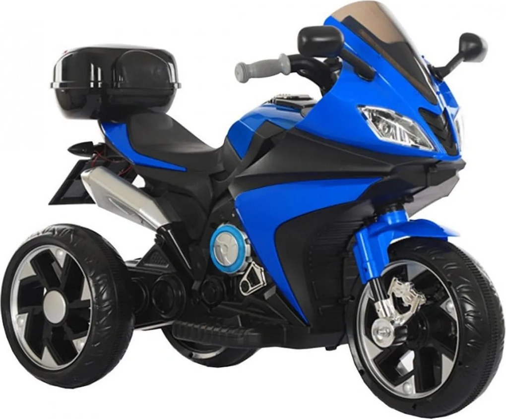 Motocicleta Electrica cu Acumulator Pentru Copii NOVOKIDS™ Karachi Motor, 2-5 ani, max 25 kg, Cu Sunete si Lumini LED, MP3, Trotineta Electrica, 3