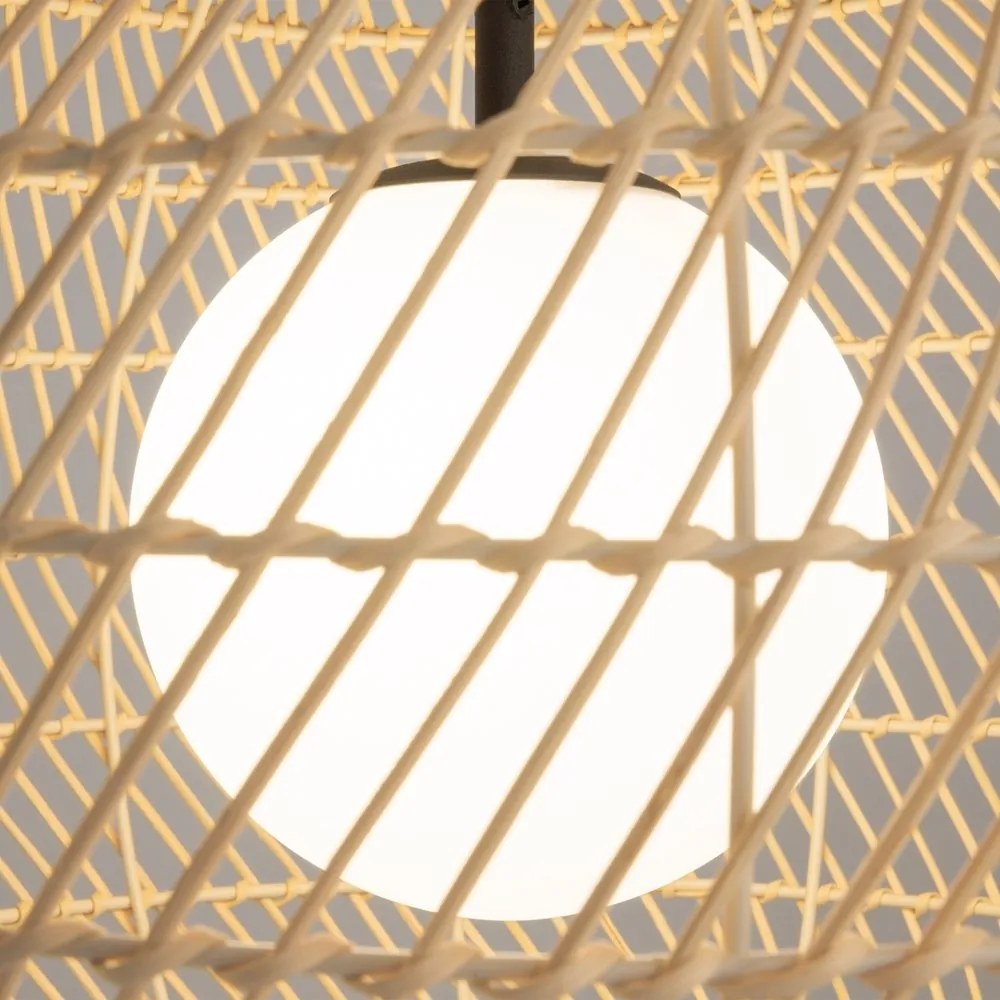 Lustra/Pendul design modern CANE 30cm bej