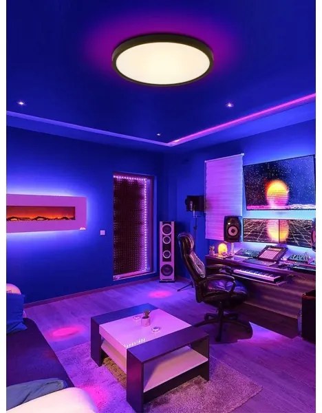 Plafonieră LED RGB dimabilă Immax NEO 07170-B60 TUDO 65W/230V Wi-Fi Tuya + telecomandă