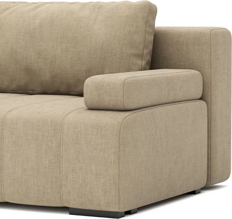 Canapea lemn masiv Extensibila Dery, 195 × 100 × 70 cm