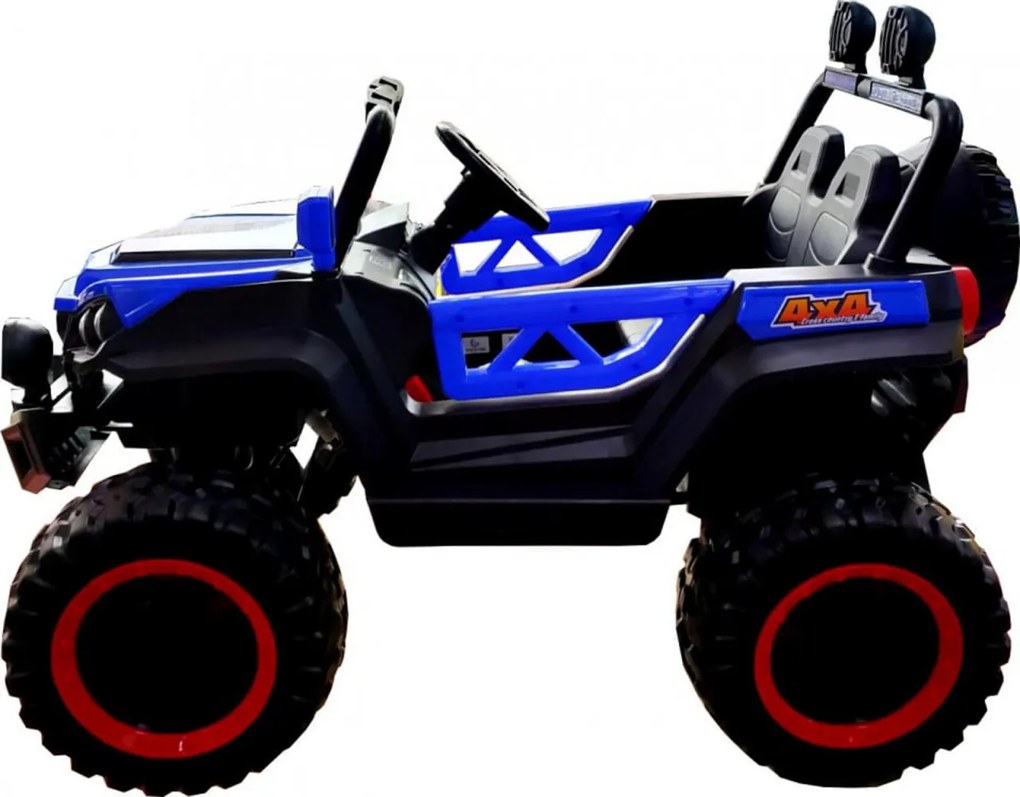 Masinuta Electrica cu acumulator pentru copii NOVOKIDS™ M-Buggy UTV, Cu faruri luminoase, Roti din cauciuc EVA, Telecomanda, 3-9 ani , max 30 kg ,