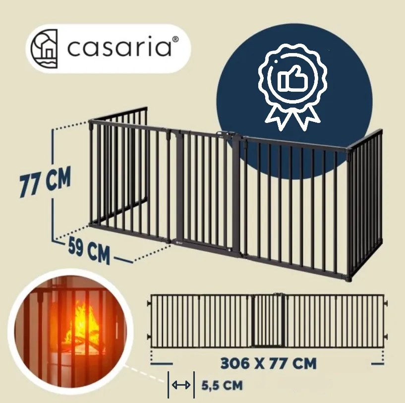 Deuba Gratar semineu 306 x 76,5 cm