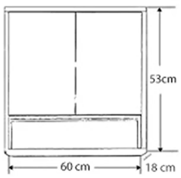 Mobilier complet de baie Porto 60 în culoarea stejarului rustic antracit
