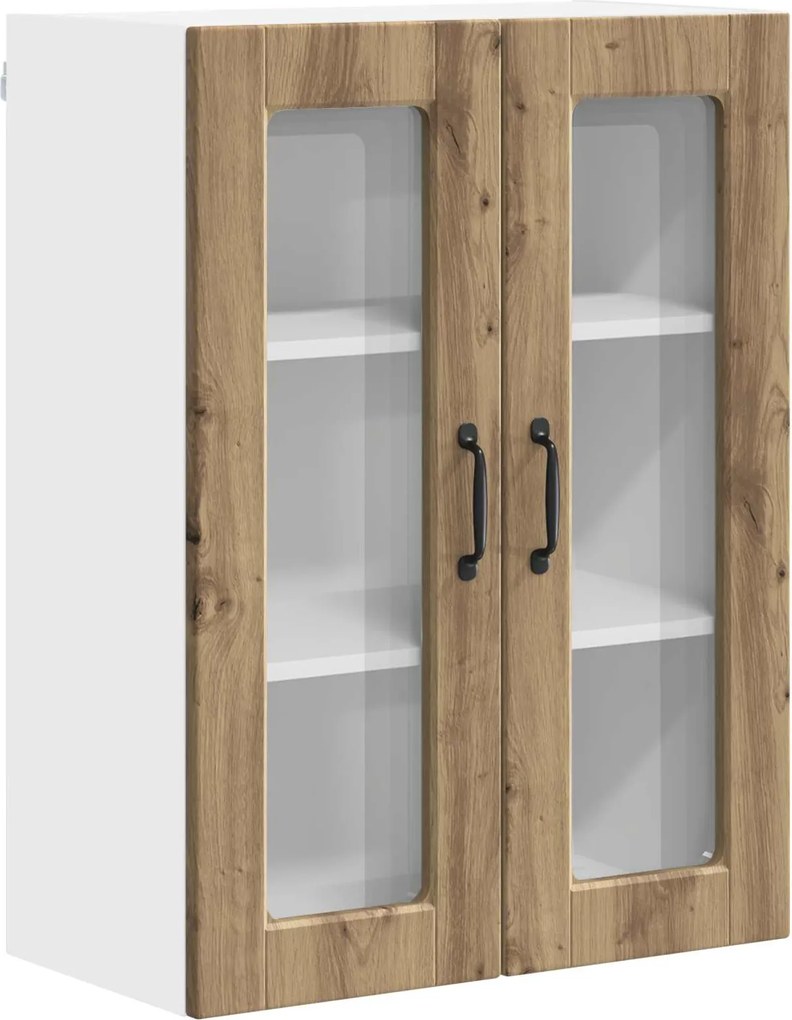 vidaXL Dulap de bucătărie cu raft Stejar Artizanal 60 x 31 x 80 cm