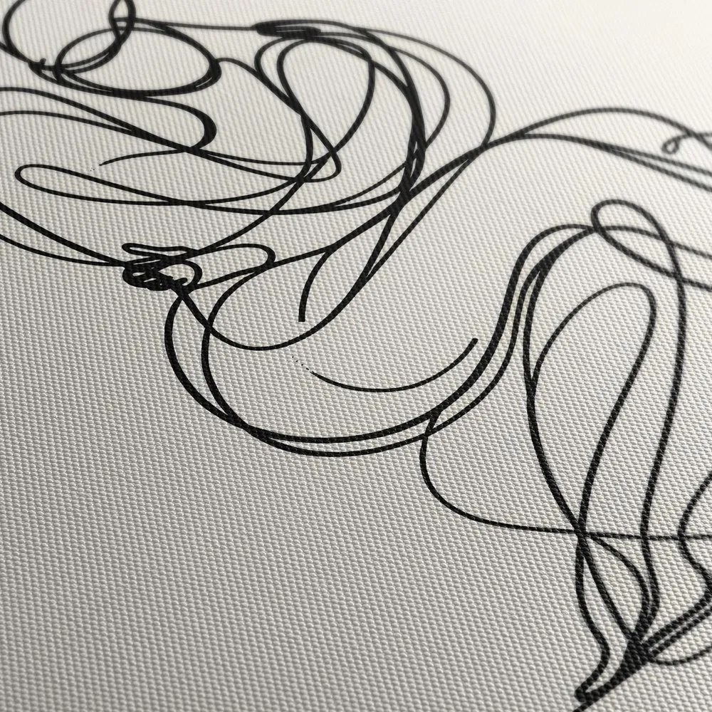 Tablou desen minimalist al unei figuri