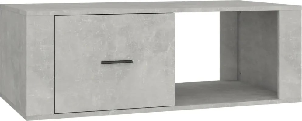 vidaXL Măsuță de cafea, gri beton, 100x50,5x35 cm, lemn compozit