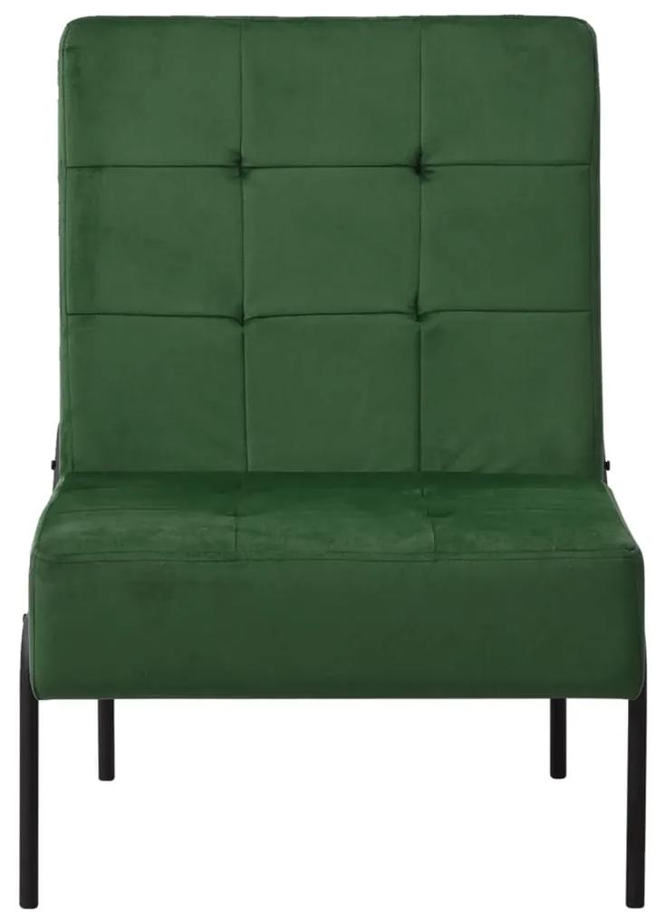 Scaun de relaxare, verde inchis, 65x79x87 cm, catifea 1, Morkegronn