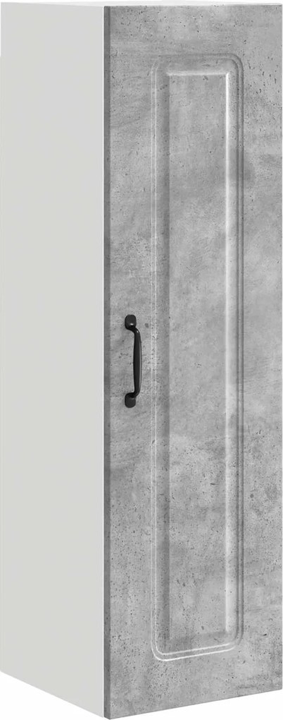 vidaXL Dulap de bucătărie Kalmar Gri din beton 30 x 31 x 100 cm