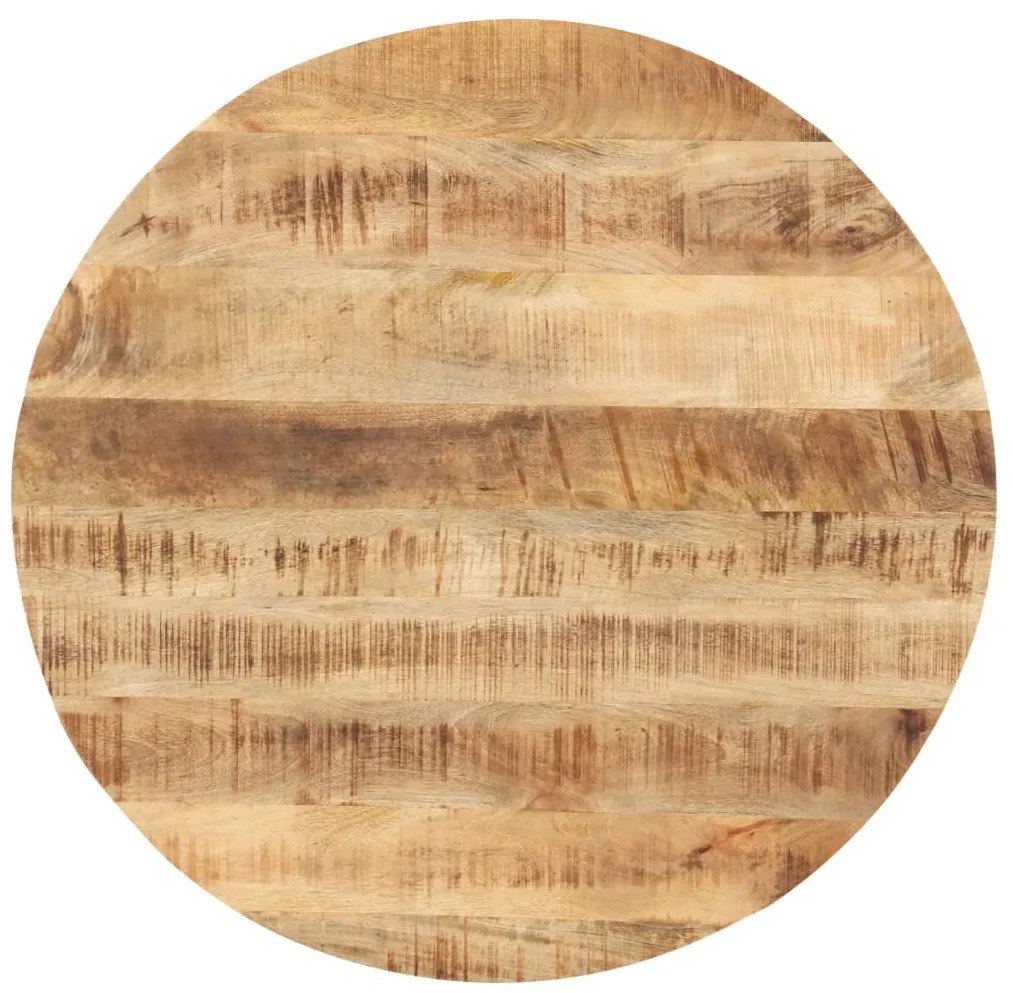 286004 vidaXL Blat de masă, 40 cm, lemn masiv de mango, rotund, 25-27 mm