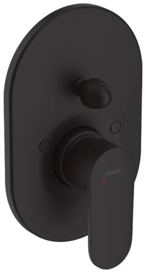Baterie cada-dus incastrata Hansgrohe Vernis Blend negru mat fara corp incastrat