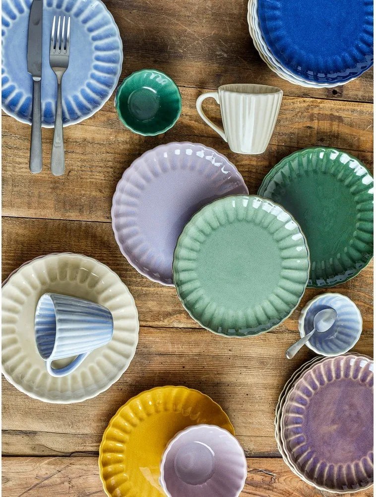 Farfurie violetă pentru desert din gresie ø 20 cm Latina – Bloomingville