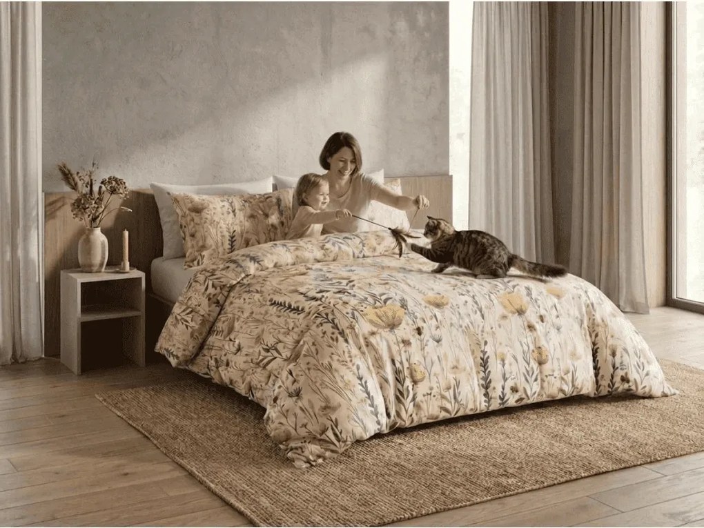 Lenjerie de pat din microfibra RIVEMA colorata Dimensiune lenjerie de pat: 70 x 90 cm | 140 x 220 cm