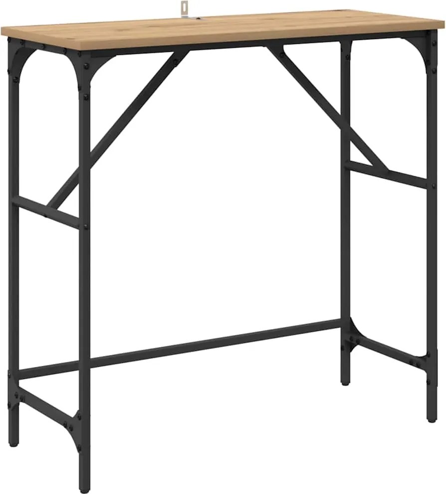 vidaXL Masă de consolă Stejar Artizanal 75 x 32 x 75 cm Lemn compozit