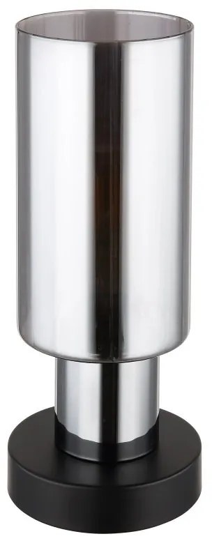 Veioza/Lampa de masa design modern LIDARIA negru/fumuriu