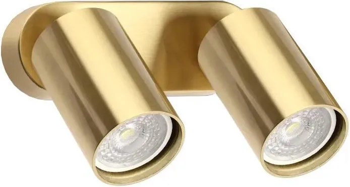 Ideal Lux - Aplica spot LED de perete DYNAMITE 2xGU10/7W/230V CRI 90 alamă