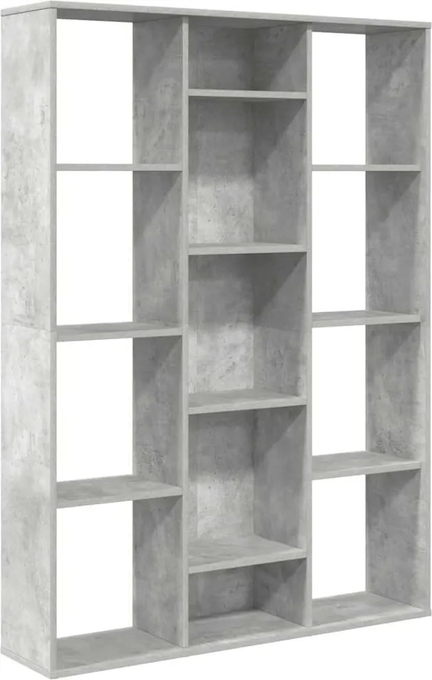 vidaXL Separator/Bibliotecă, gri beton, 100x24x140 cm, lemn prelucrat