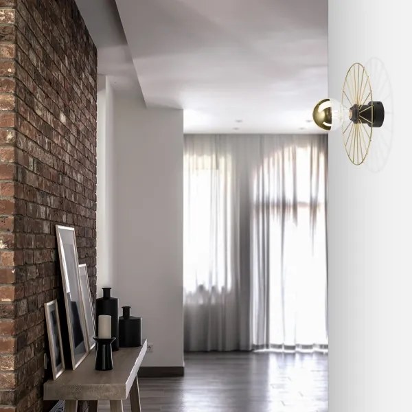 Aplică MONTANA 1xE27/15W/230V d. 30 cm auriu