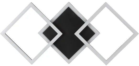 Brilliant - Plafonieră LED JORVIC LED/21W/230V 28x61,5 cm neagră