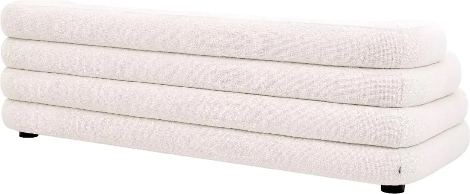 Canapea design LUX cu spatar rotunjit Malaga S, Lyssa off-white