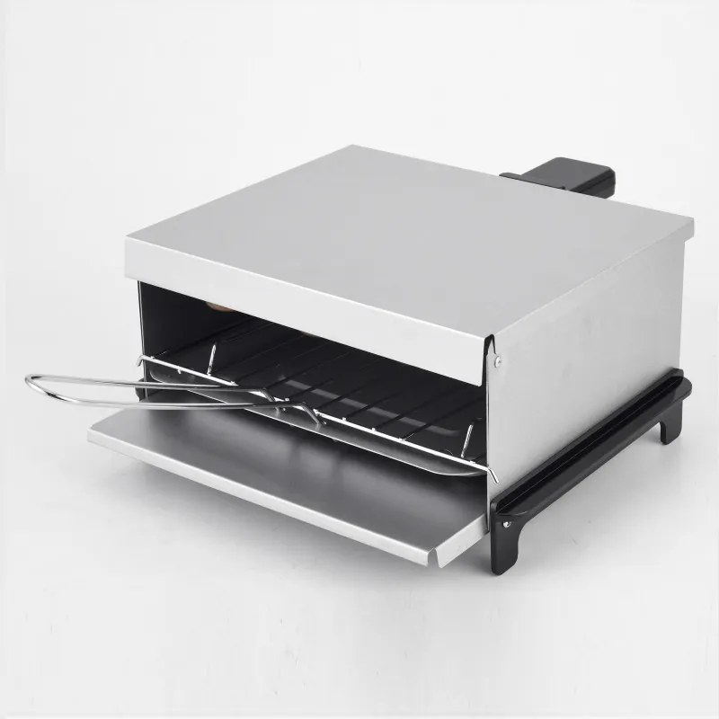 Resigilat: Gratar pentru sandvich Crown ESG800A, 800 W, Tava pentru grasime, Argintiu