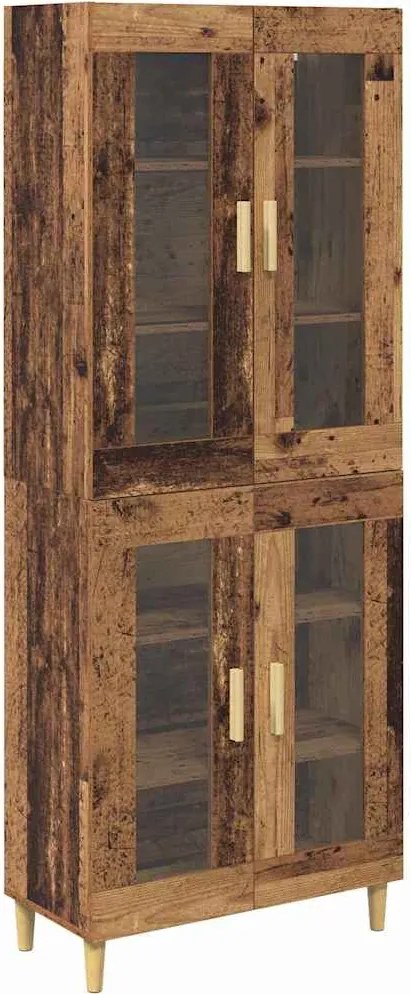 vidaXL Bufet Lemn Vechi 69,5 x 34 x 180 cm Lemn compozit