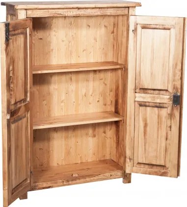 Dulap, L68 25 H98 cm, 2 usi, natur antic, lemn masiv