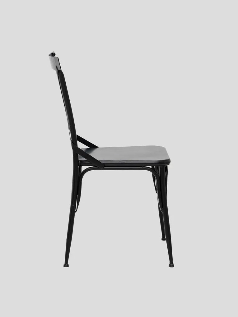 Scaun exterior negru din metal Alto