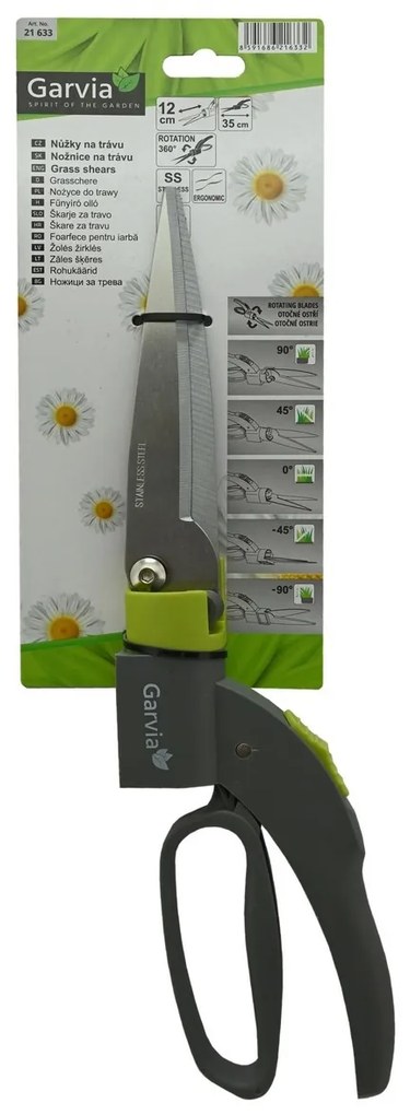 Garvia Foarfece de iarbă 35 cm pivotant