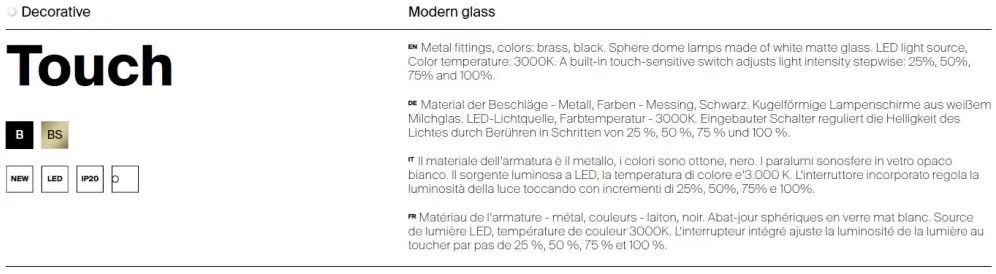 Aplica LED de perete stil minimalist Touch alama