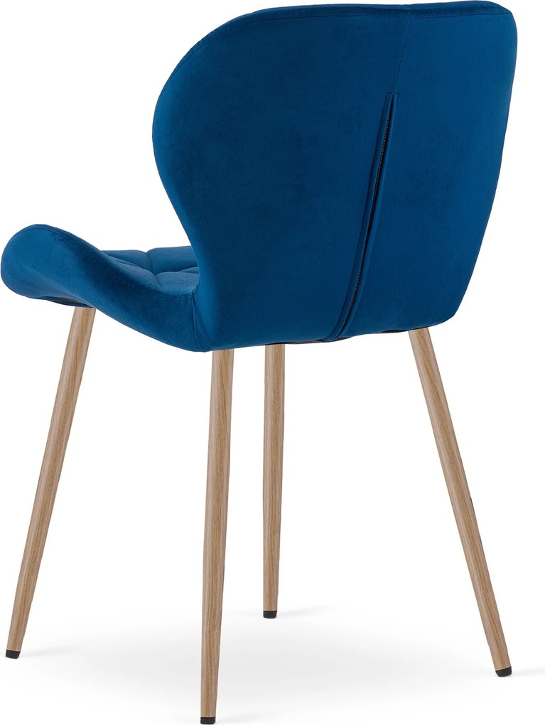 Scaun de masa MANGO VELVET, albastru