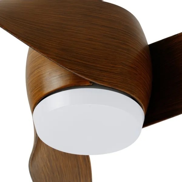 Ventilator de tavan Immax NEO 07286L-LED, LED/18W/230V, maro, Wi-Fi Tuya + telecomandă