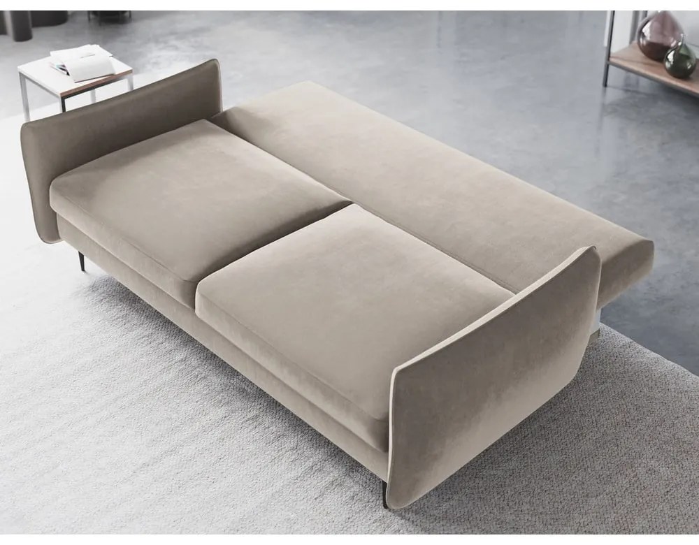 Canapea extensibilă cu spațiu de depozitare Cosmopolitan Design Vermont, bej
