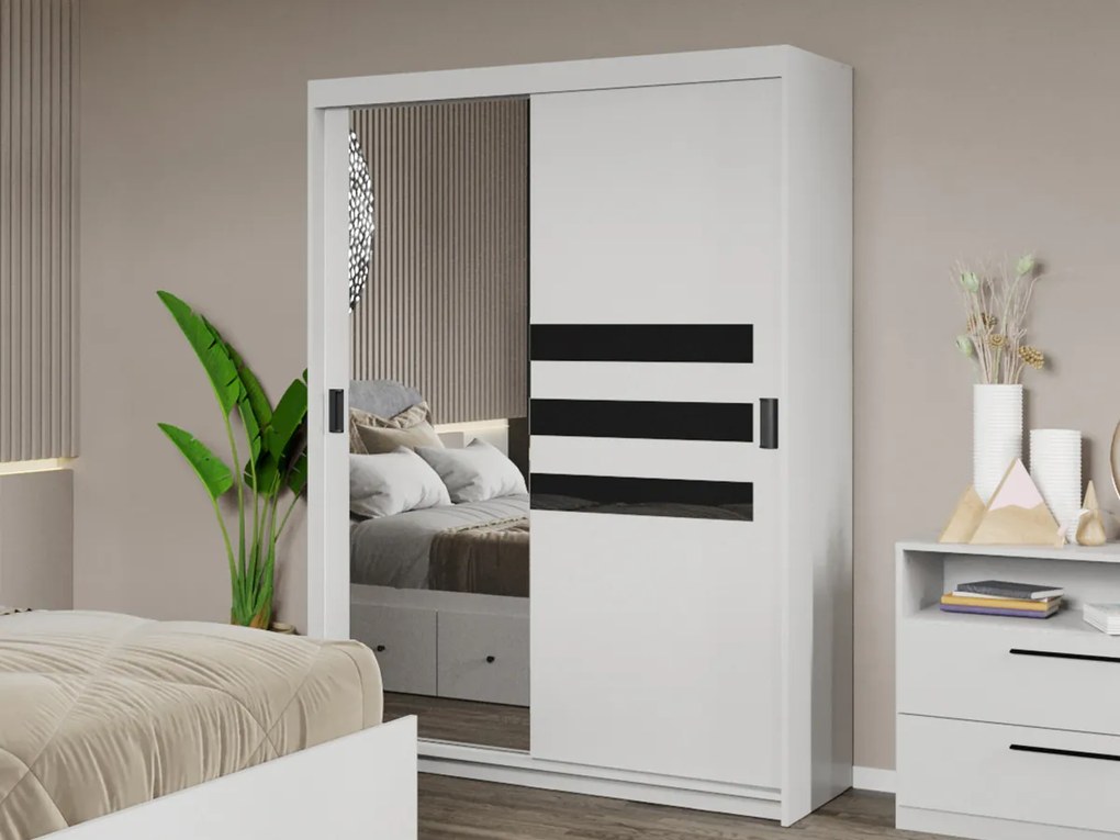 Set mobila dormitor 4 piese Ruben Alb/Ferrara C29