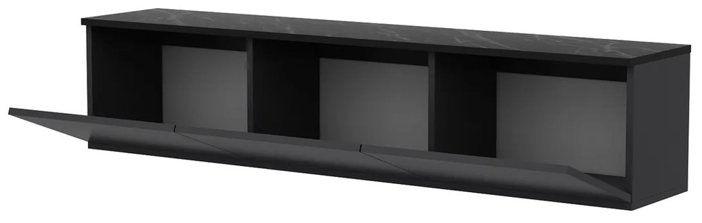 Tabelul TV Neon iluminat Antracit