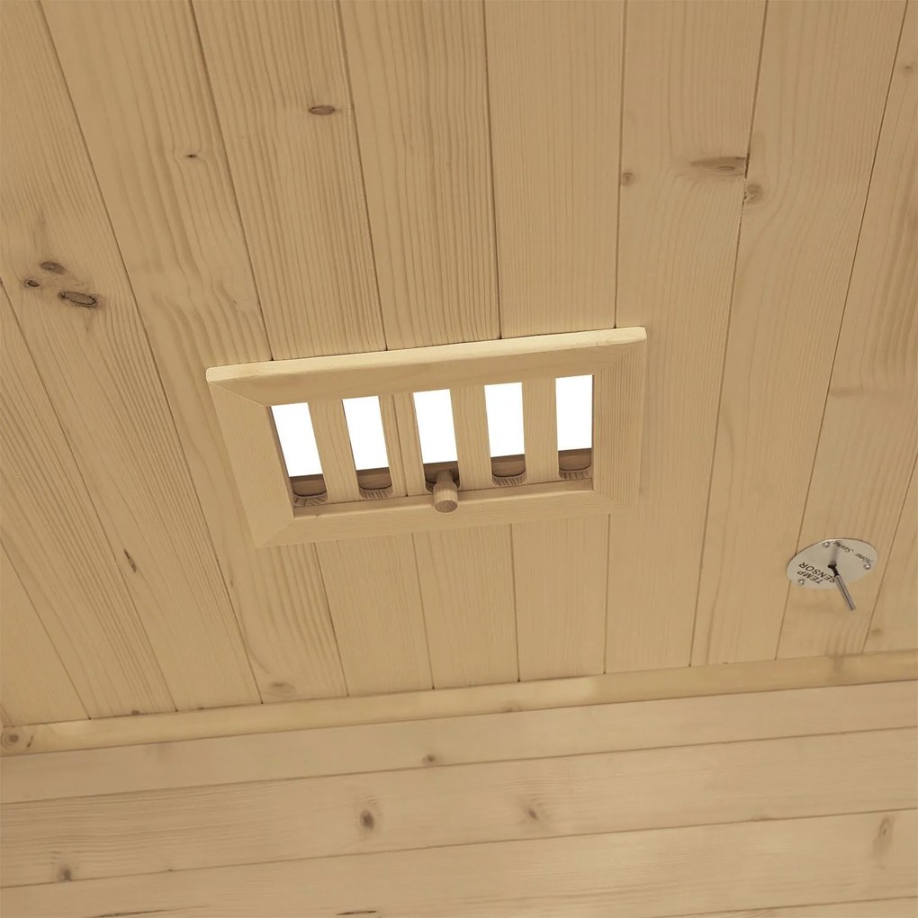 Vonkajšia sauna Eldur s 8 kW ohrievačom & príslušenstvom