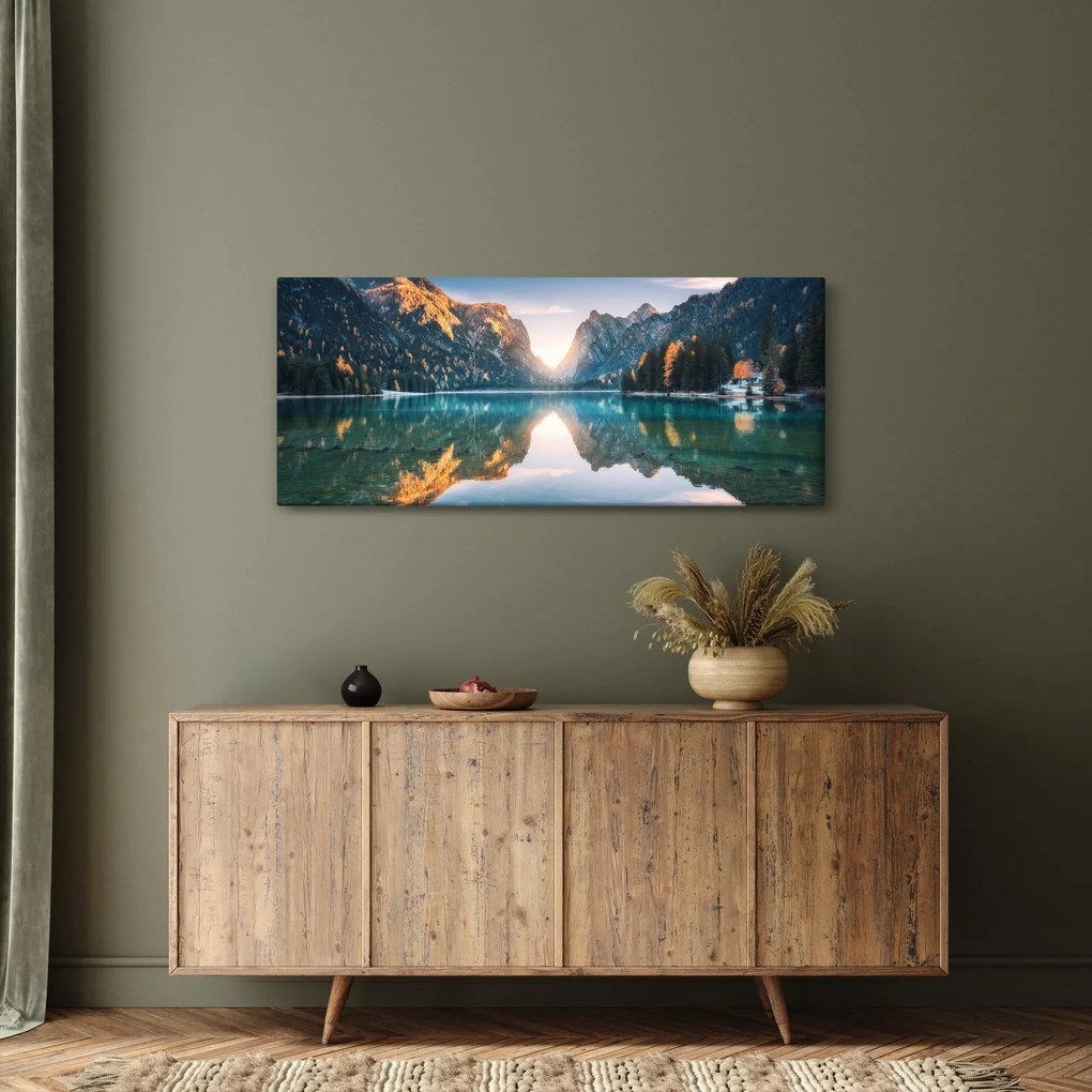 Tablou - Lacul montan (120x50 cm)
