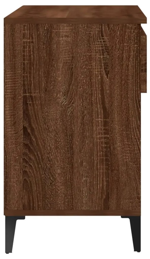Pantofar, stejar maro, 70x36x60 cm, lemn prelucrat