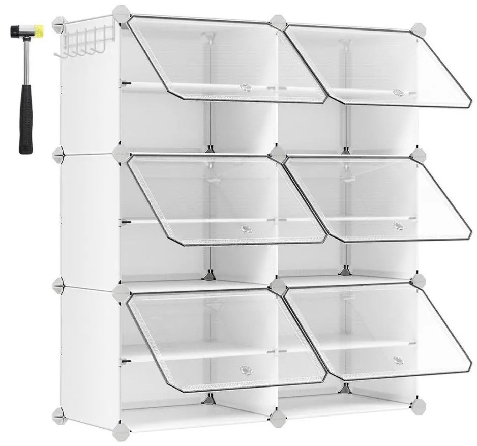 Raft modular cu compartimente BOXIFY, alb