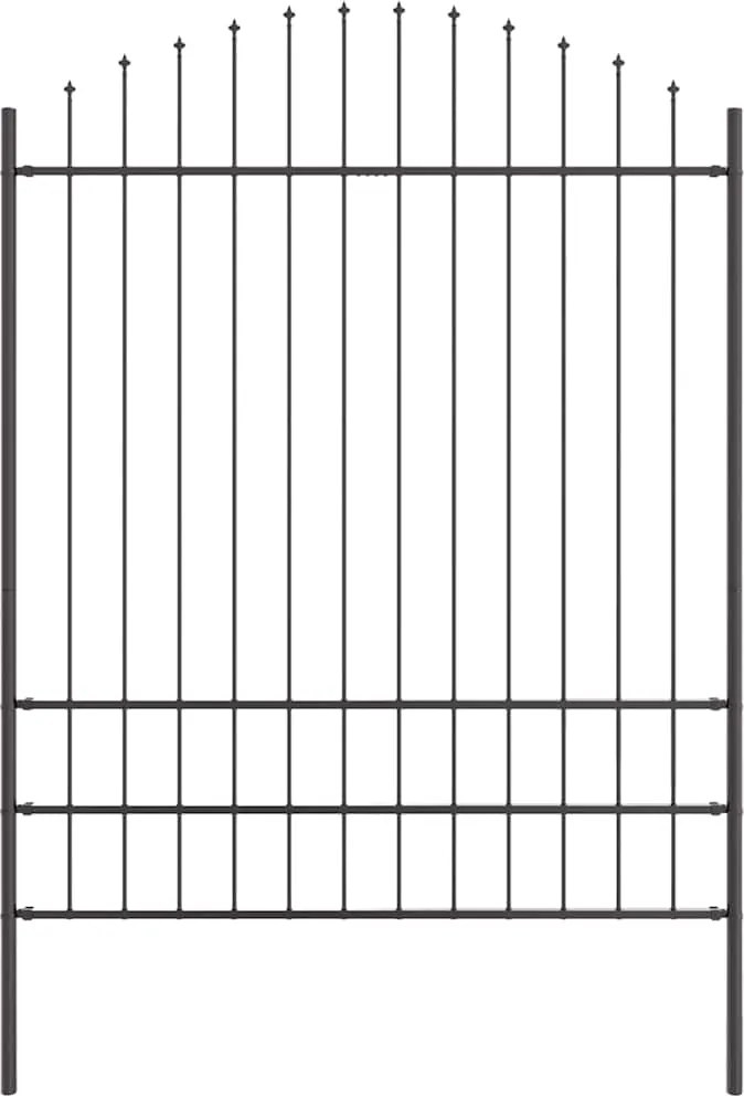 vidaXL Gard de Grădină Gri 170 x 225 cm Oțel vopsit electrostatic