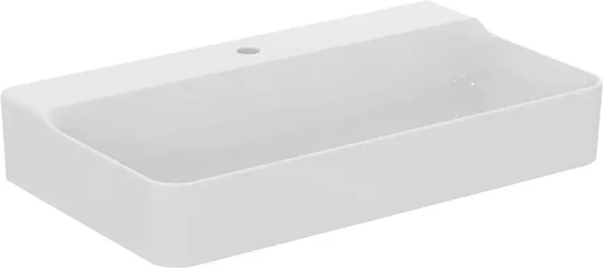 Lavoar suspendat Ideal Standard Atelier Conca 80 cm alb lucios cu orificiu baterie T379501