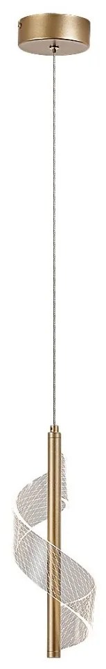 Pendul LED din metal auriu Zofrael