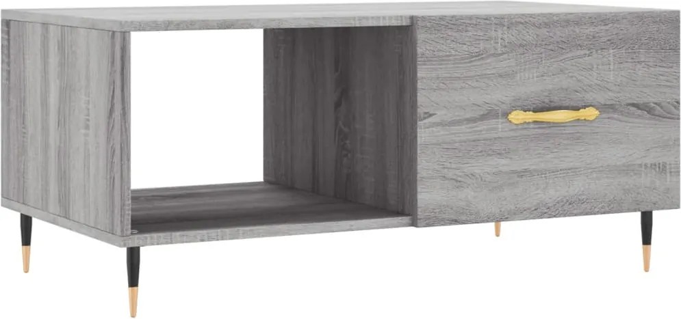 vidaXL Măsuță de cafea, gri sonoma, 90x50x40 cm, lemn prelucrat