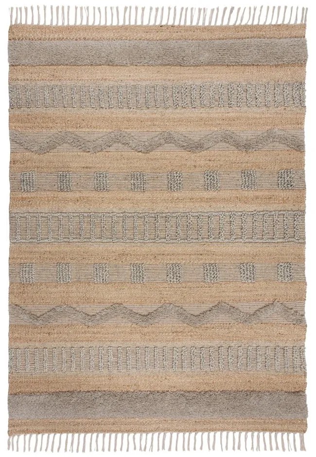 Covor gri deschis/în culoare naturală 120x170 cm Medina – Flair Rugs