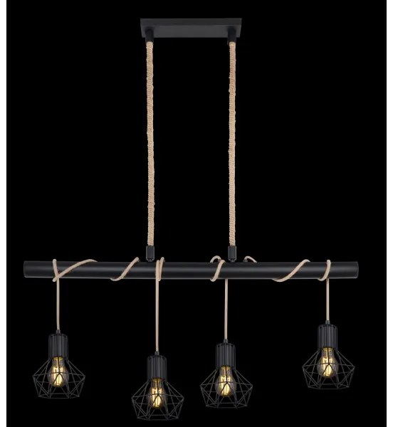 Globo 54017-4H - Lustră pe cablu PRISKA 4xE27/60W/230V