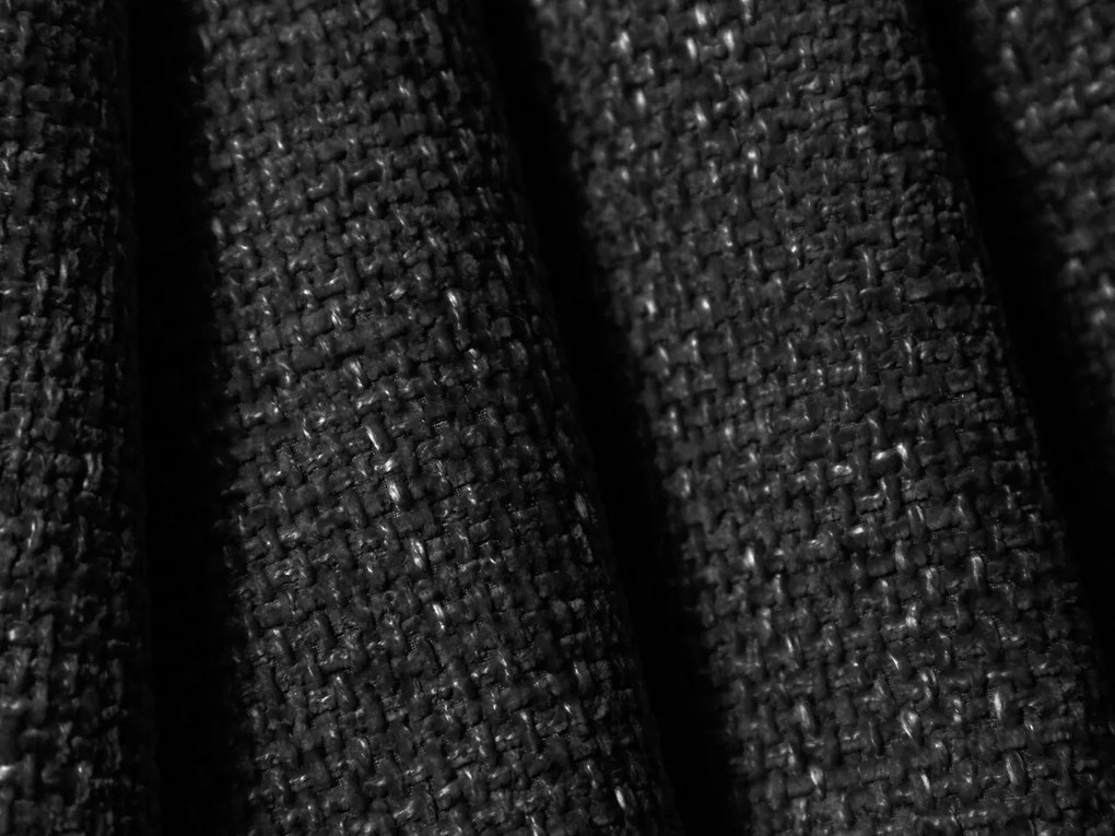 Coltar reversibil 5 locuri, Tulum, Cosmopolitan Design, 255x255x70 cm, tesatura chenille, negru