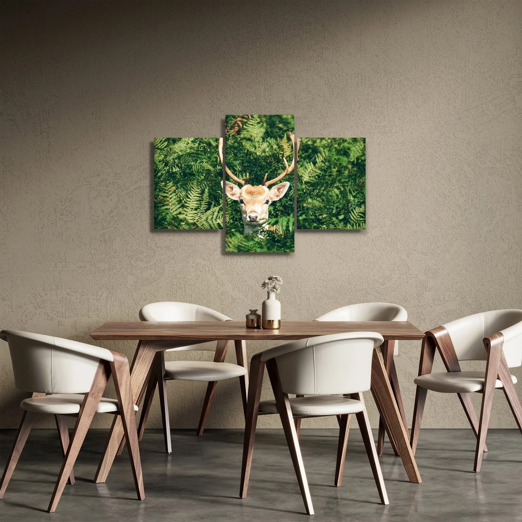Tablou detaliu cu cap de căprioară (90x60 cm)