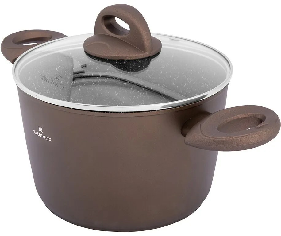 Valdinox Aurum Cratiță cu suprafață antiaderentă cu capac, 20 cm, 3,2 l