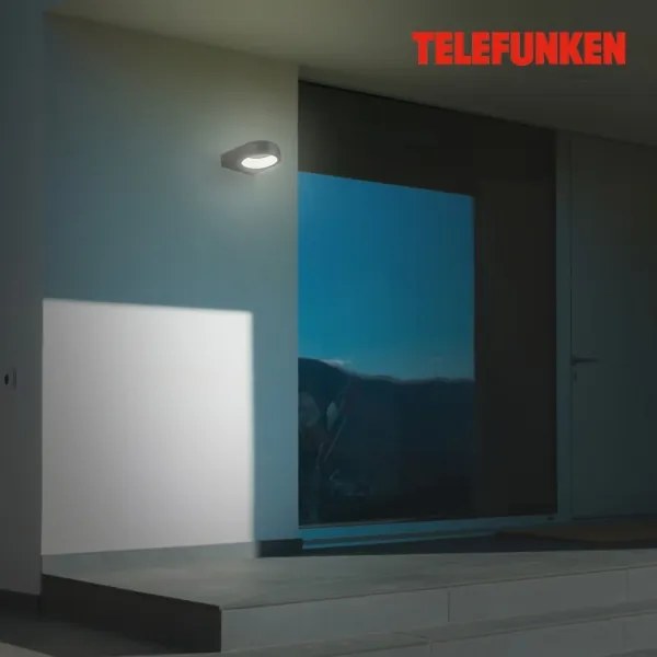 Telefunken 320205TF - Aplică LED de perete pentru exterior LED/7,5W/230V IP44 neagră
